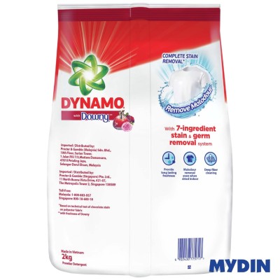 Dynamo Powder Detergent with Downy (2kg)